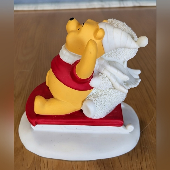 Dept. 56 Snowbabies Sledding With Pooh Figurine - Picture 2 of 4